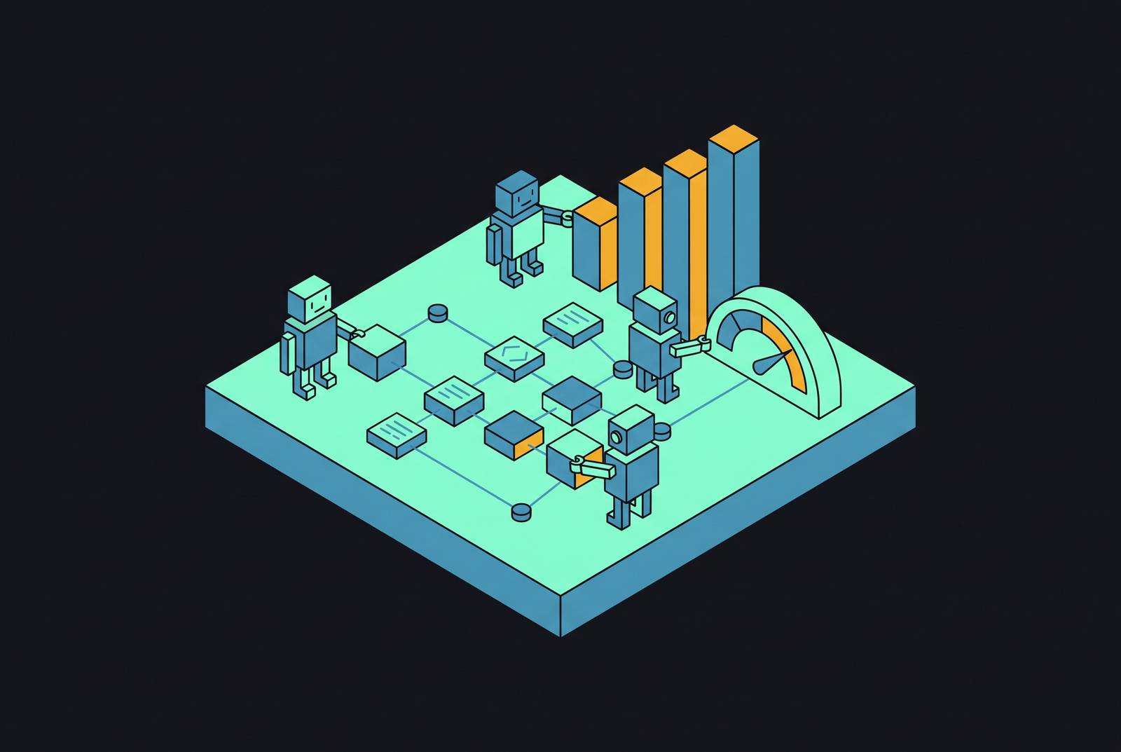 Cover illustration for “Measuring Real Engineering Productivity With AI Agents”