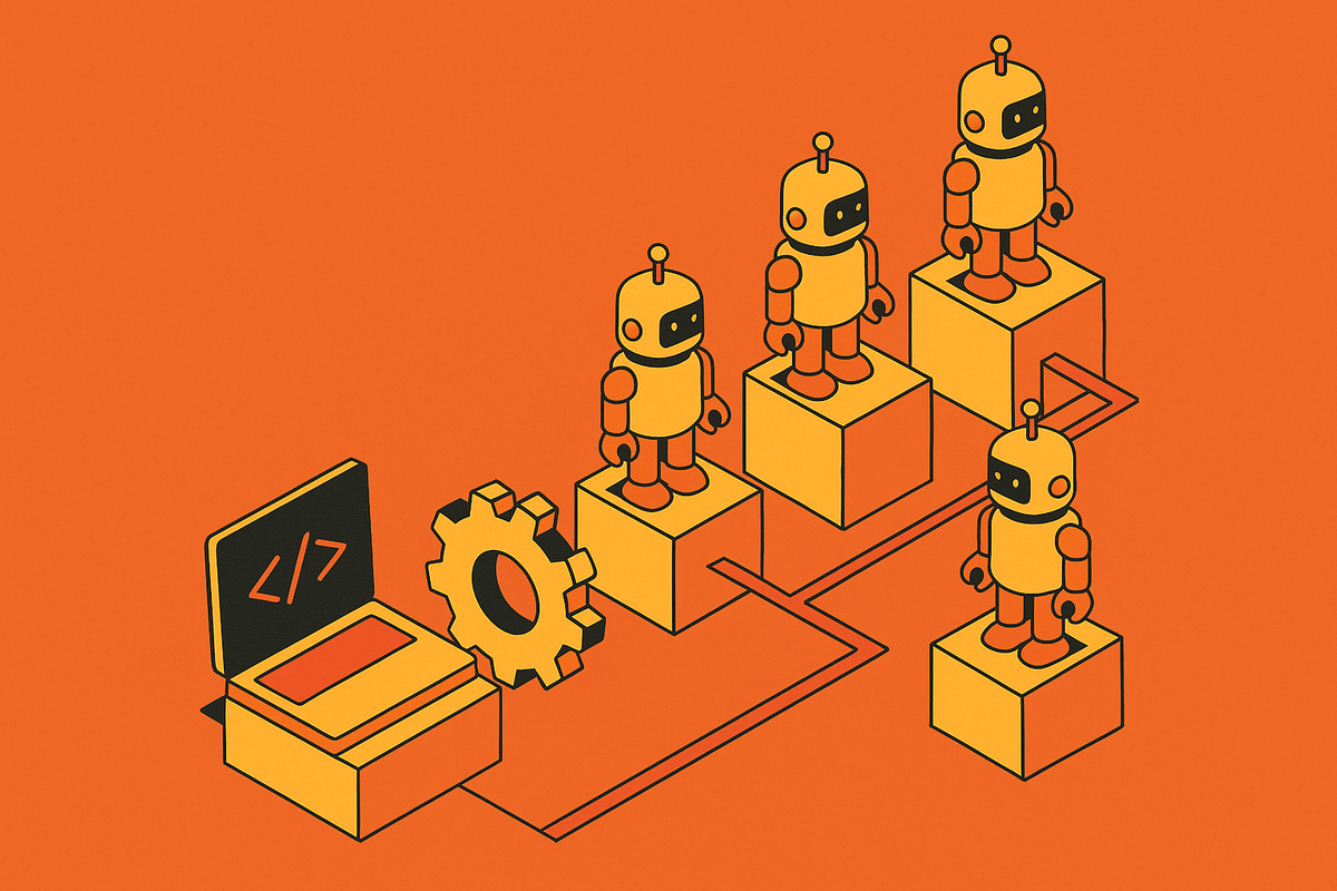 Cover illustration for “Scaling AI Coding Agents From Prototype to Production Fleet”