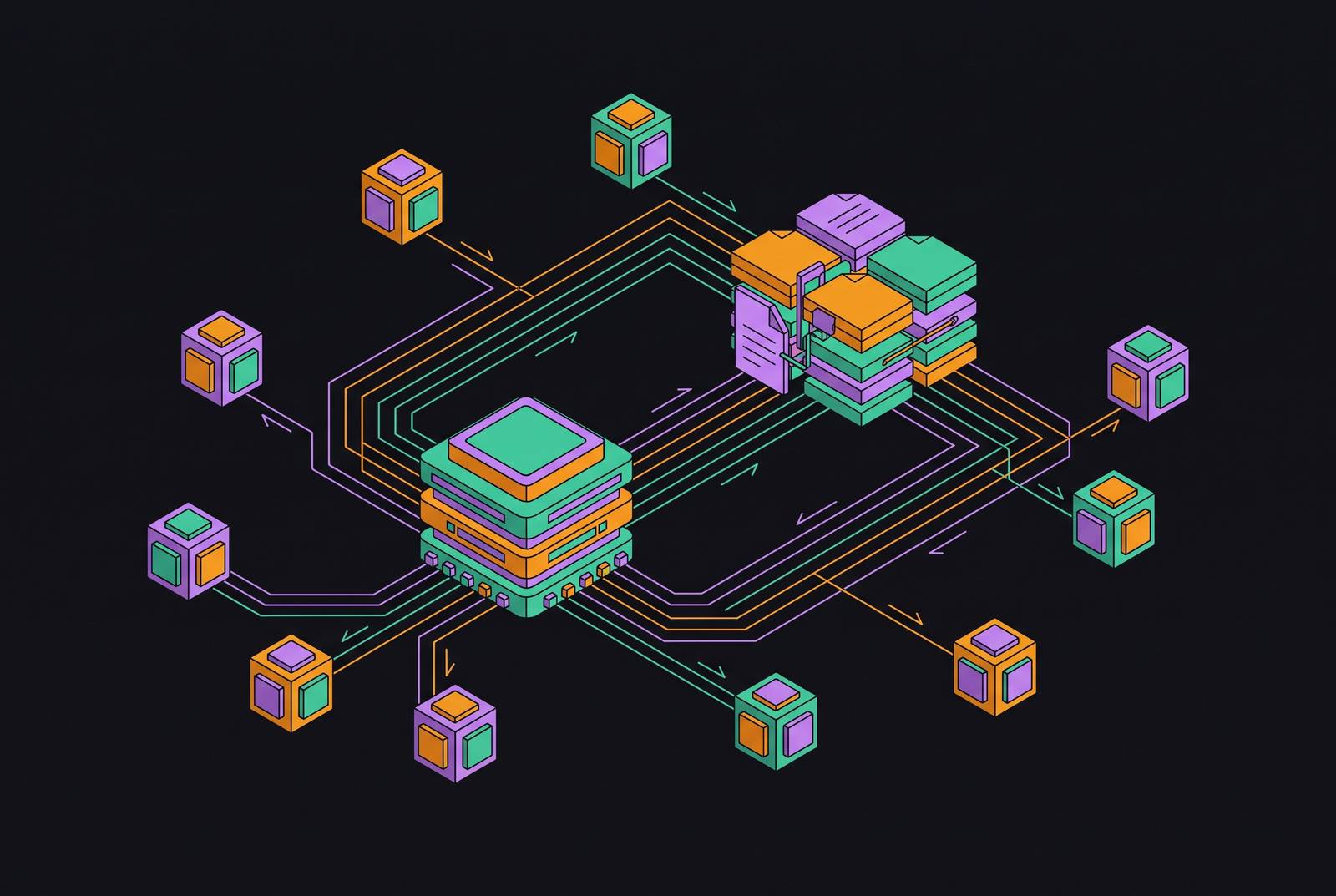 Cover illustration for “Multi-Agent Orchestration for Concurrent File Changes”