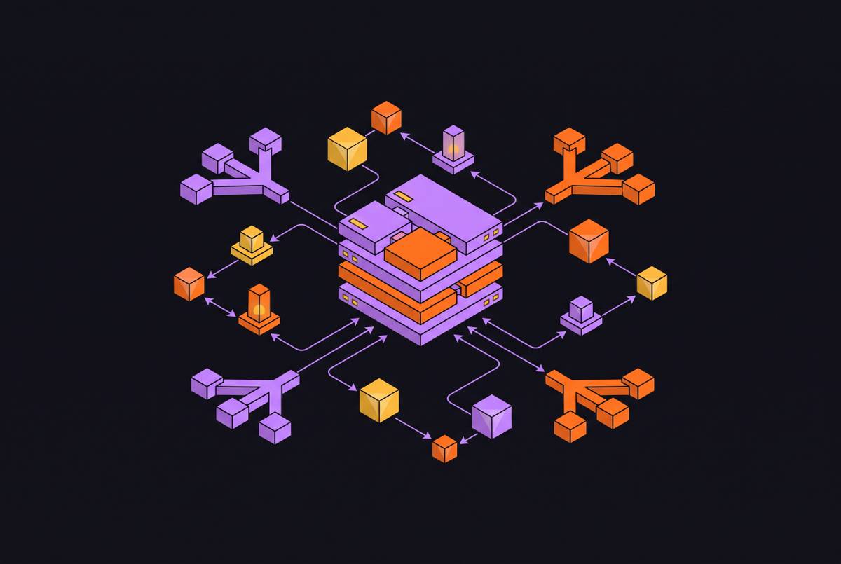 Cover illustration for “Multi-Agent Orchestration for Production Codebases”