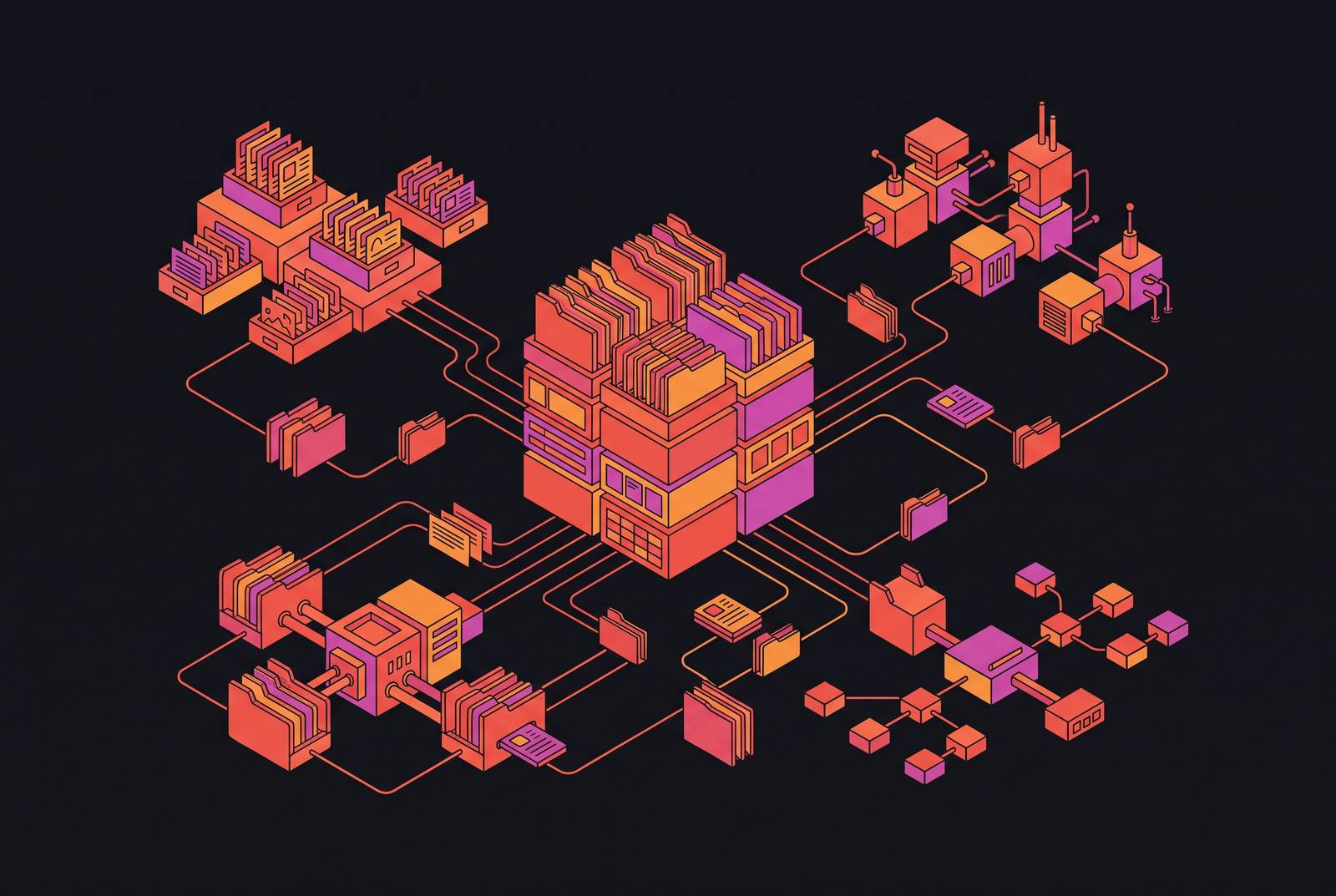 Cover illustration for “Knowledge Management Systems for Multi-Client IR Teams”