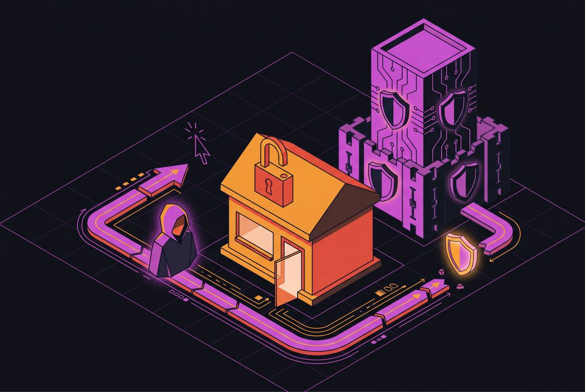 Cover illustration for “Why Hackers Target Small Businesses Instead of Enterprises”