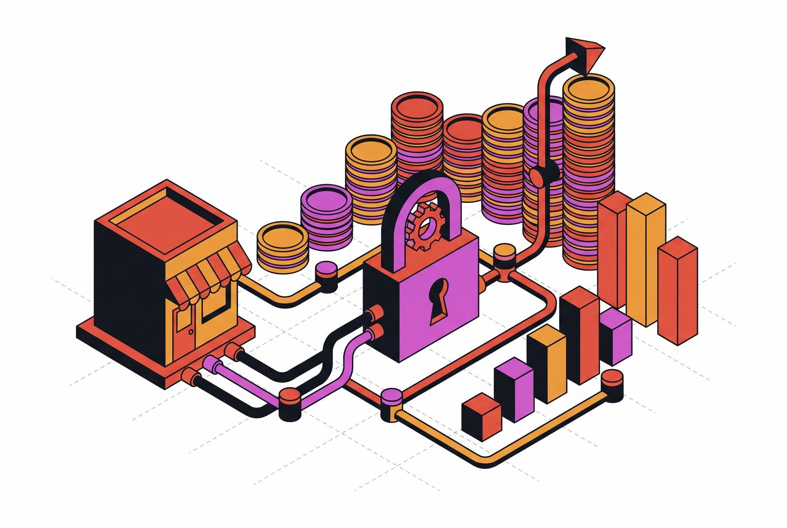 Cover illustration for “Cybersecurity Budget Benchmarks for Small Businesses”