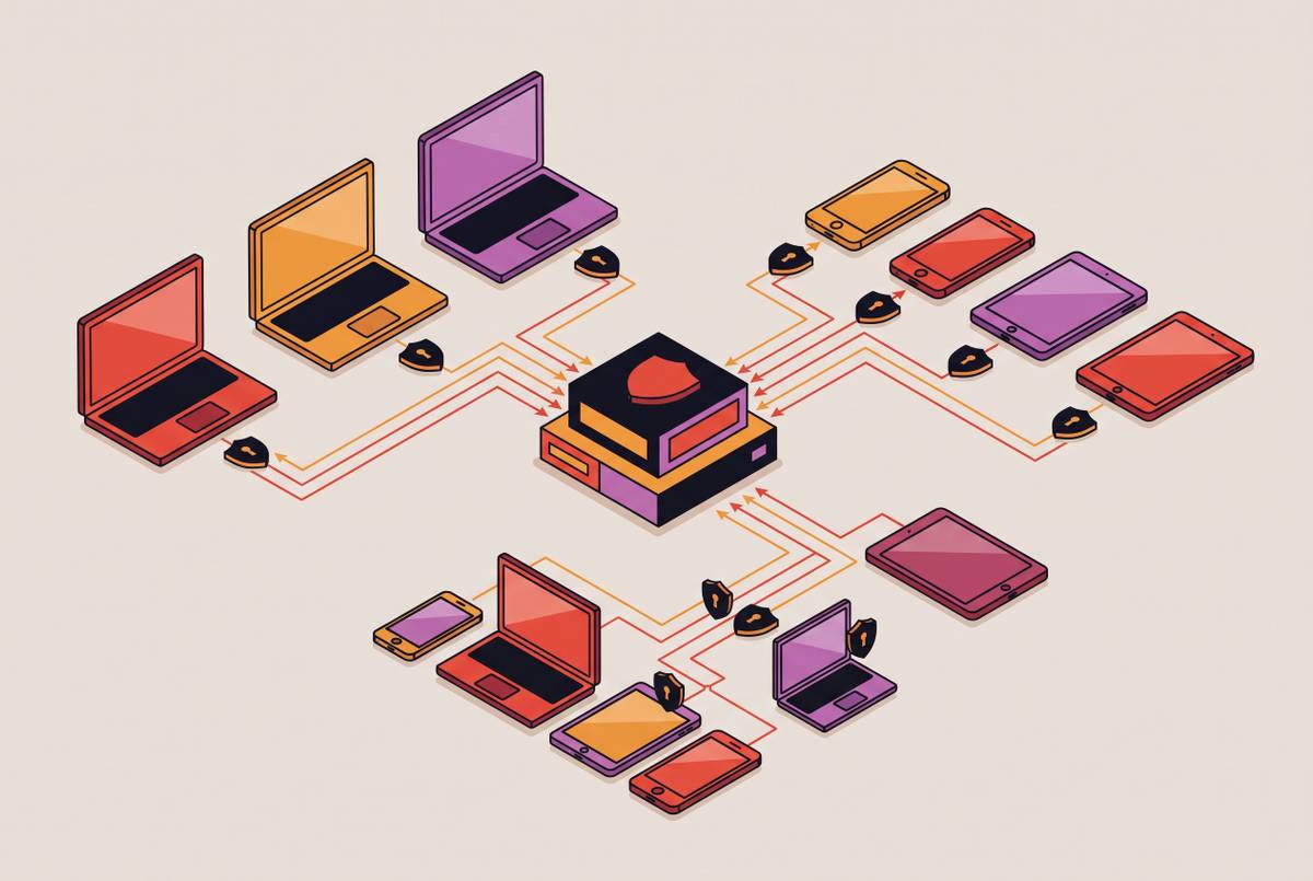 Cover illustration for “MDM Policy Enforcement for a Fully Remote SMB Workforce”