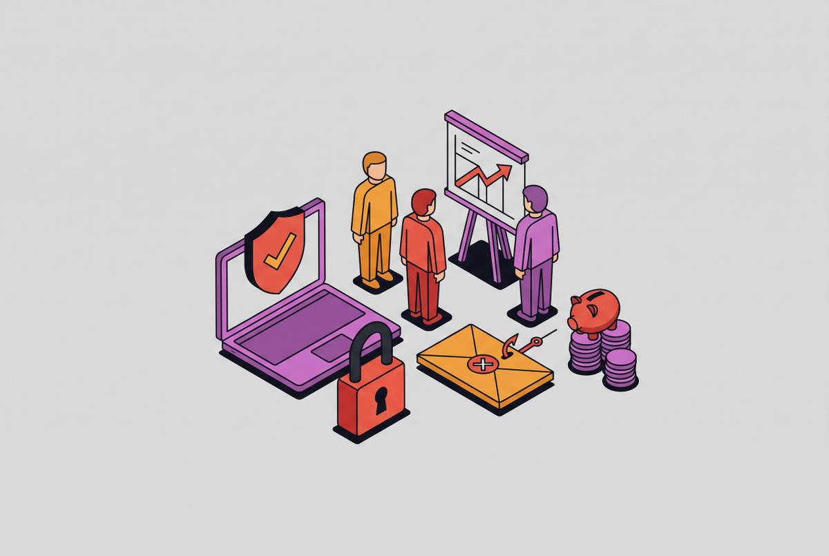 Cover illustration for “Employee Security Awareness Training on a Small Business Budget”