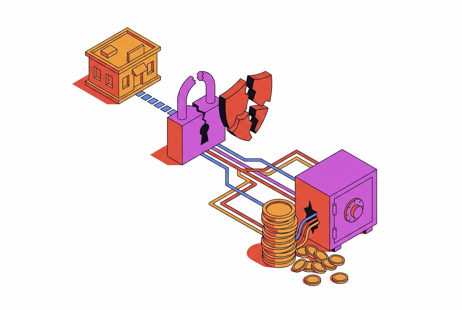 Cover illustration for “Data Breach Costs for Companies Under 500 Employees”