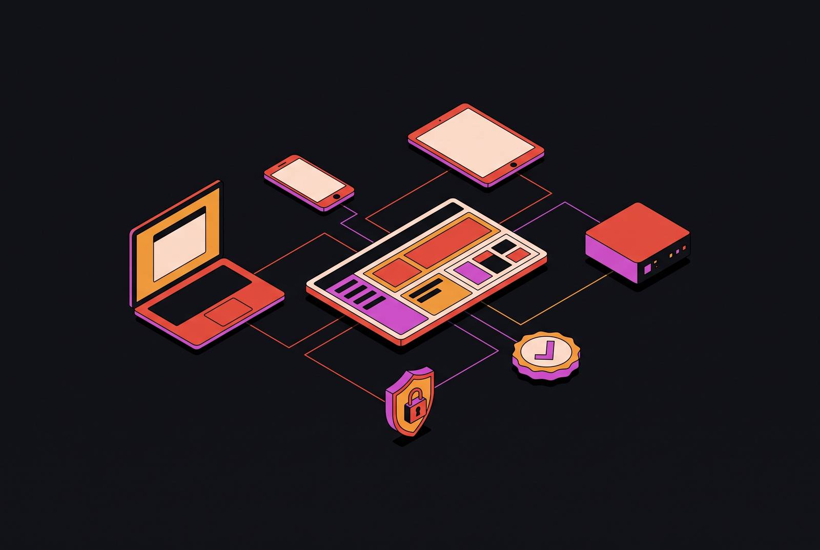 Cover illustration for “How Operators Self-Manage Device Security and Compliance From a Single Dashboard”