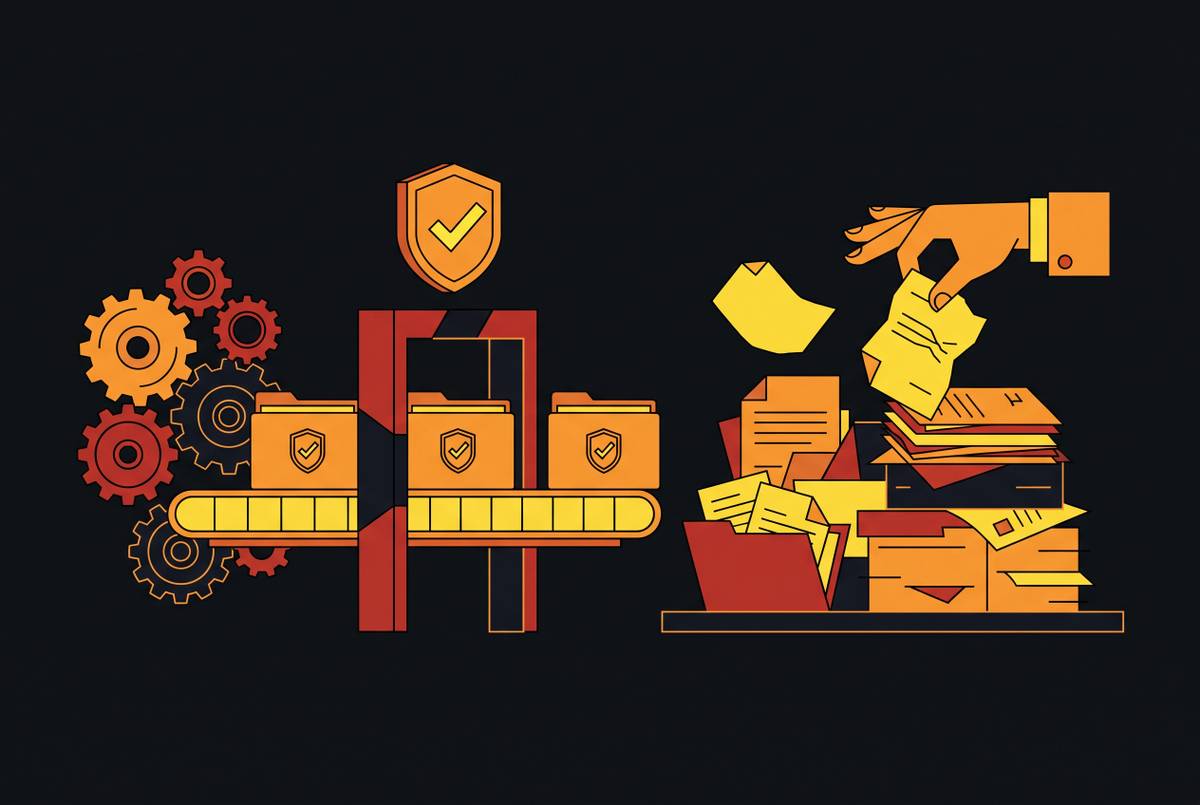 Cover illustration for “Compliance Control Automation Versus Manual Evidence Collection in GRC Platforms”