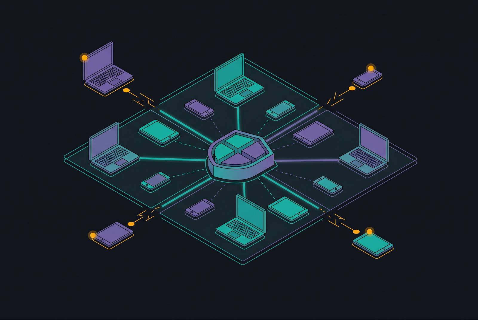 Cover illustration for “Endpoint Compliance Gaps in Remote and Hybrid Workforce Models”