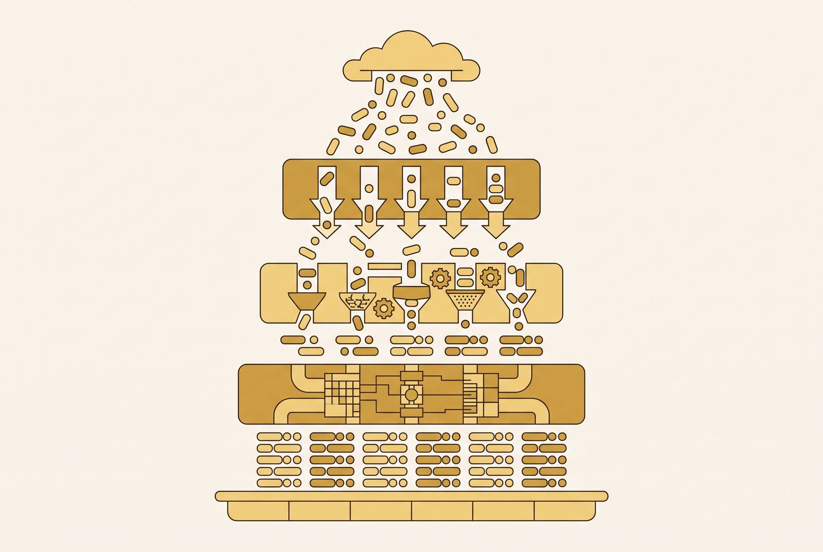 Cover illustration for “Building a Waterfall Enrichment Stack in Clay for Maximum Match Rates”