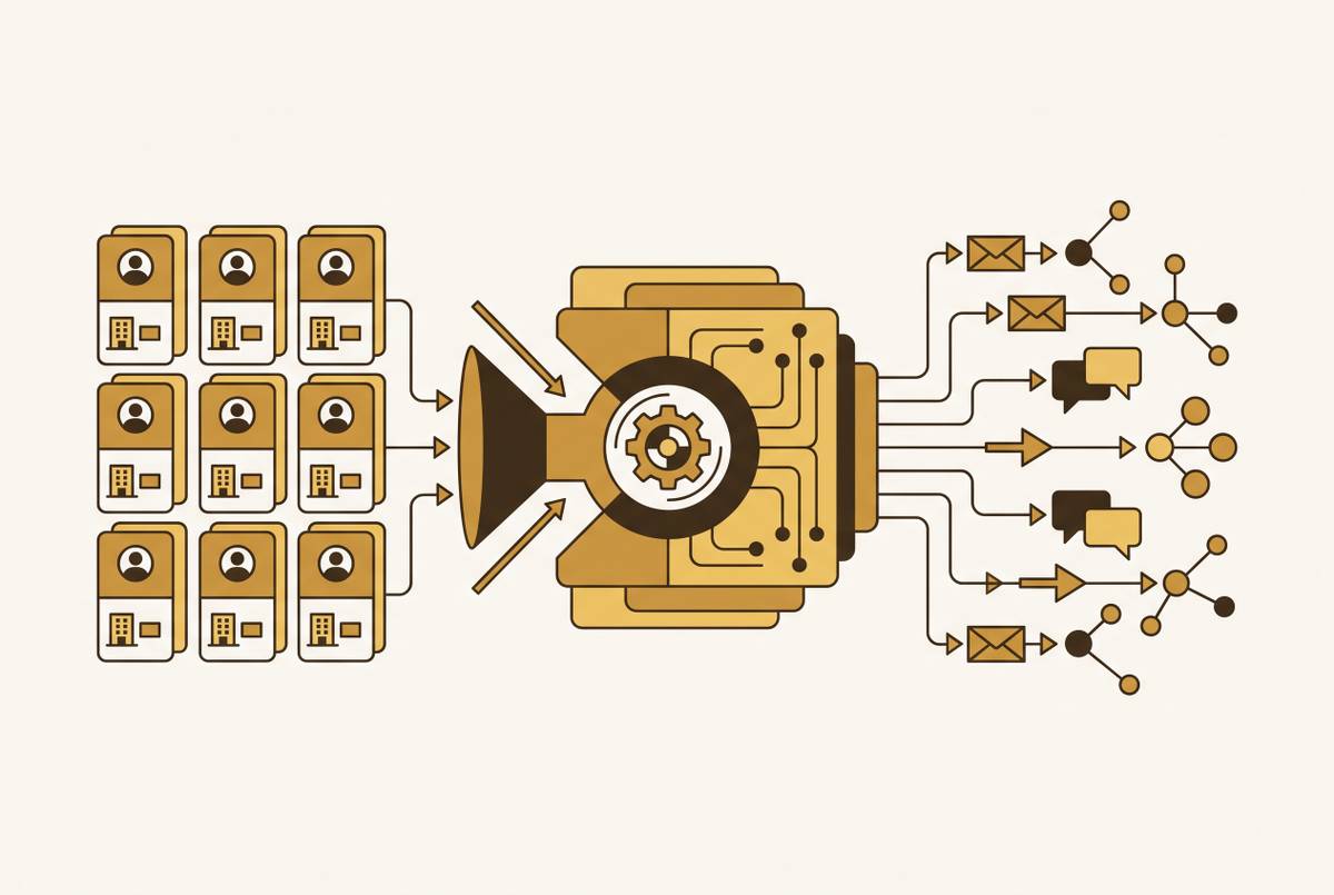 Cover illustration for “End-to-End B2B GTM Platforms That Combine Contact Data With AI Outreach”