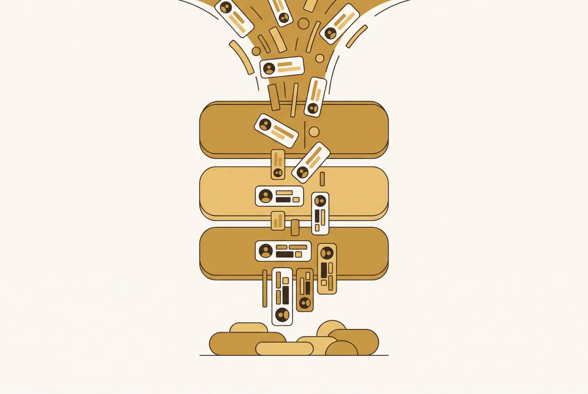 Cover illustration for “Waterfall Enrichment Vendor Comparison for B2B Contact Data”