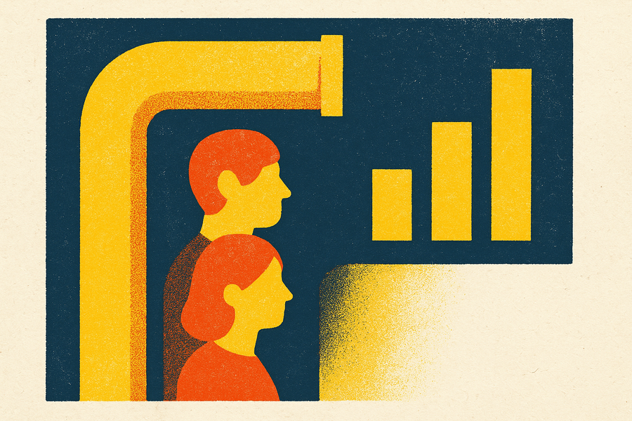Cover illustration for “Pipeline Generation Benchmarks for B2B Sales Teams by Role”