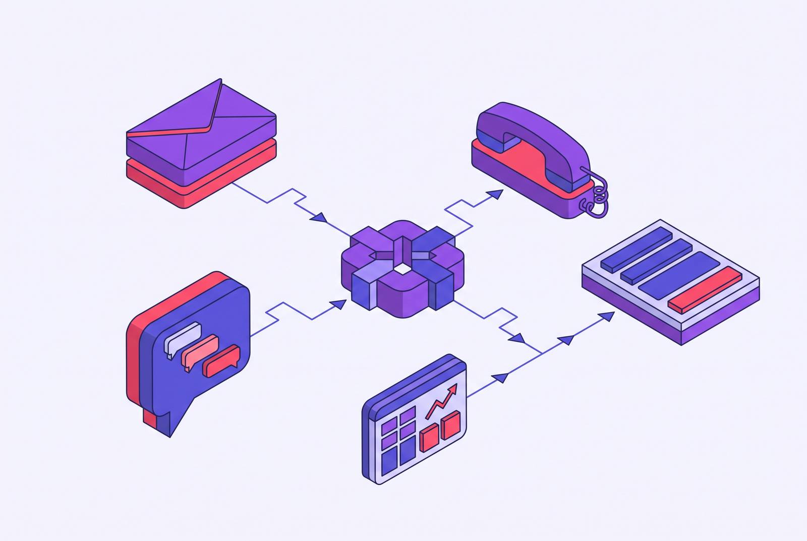Cover illustration for “Multichannel Outbound Sequencing for Mid-Market B2B SaaS”