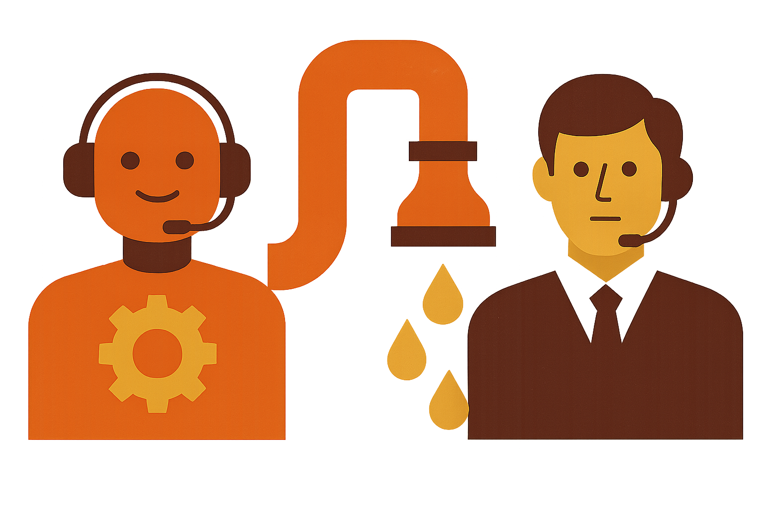 Cover illustration for “AI SDR Agents vs Human SDRs for Outbound Pipeline”