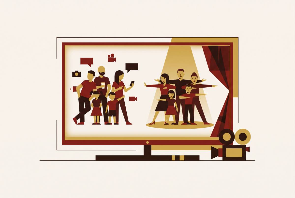 Cover illustration for “Reality TV Families Who Turned Fame Into Acting Careers”