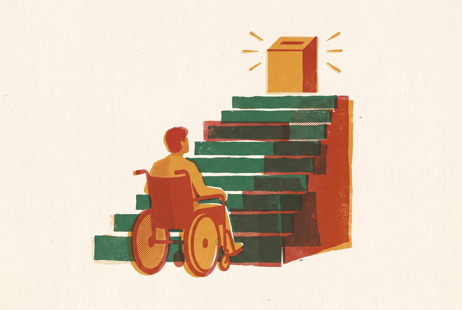 Cover illustration for “Disability Accessibility Barriers in Traditional Civic Participation Processes”