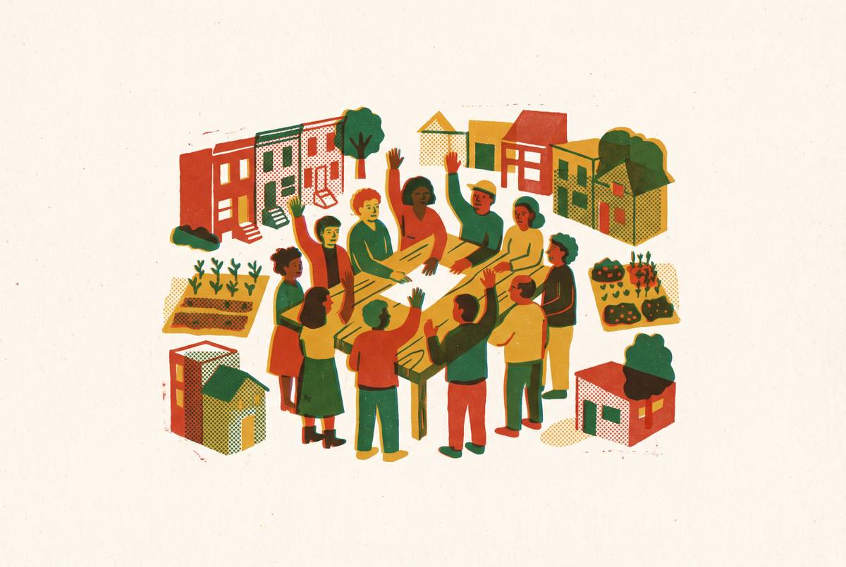 Cover illustration for “How Community Land Trusts Use Resident Governance to Shape Policy”