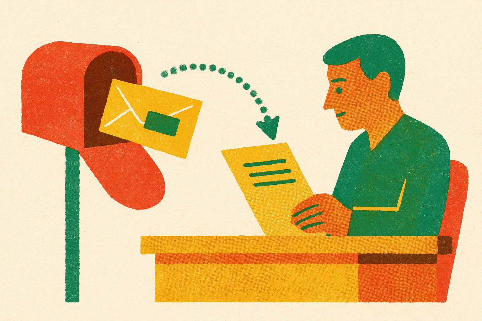 Cover illustration for “How Constituent Correspondence Reaches a Legislator's Desk”