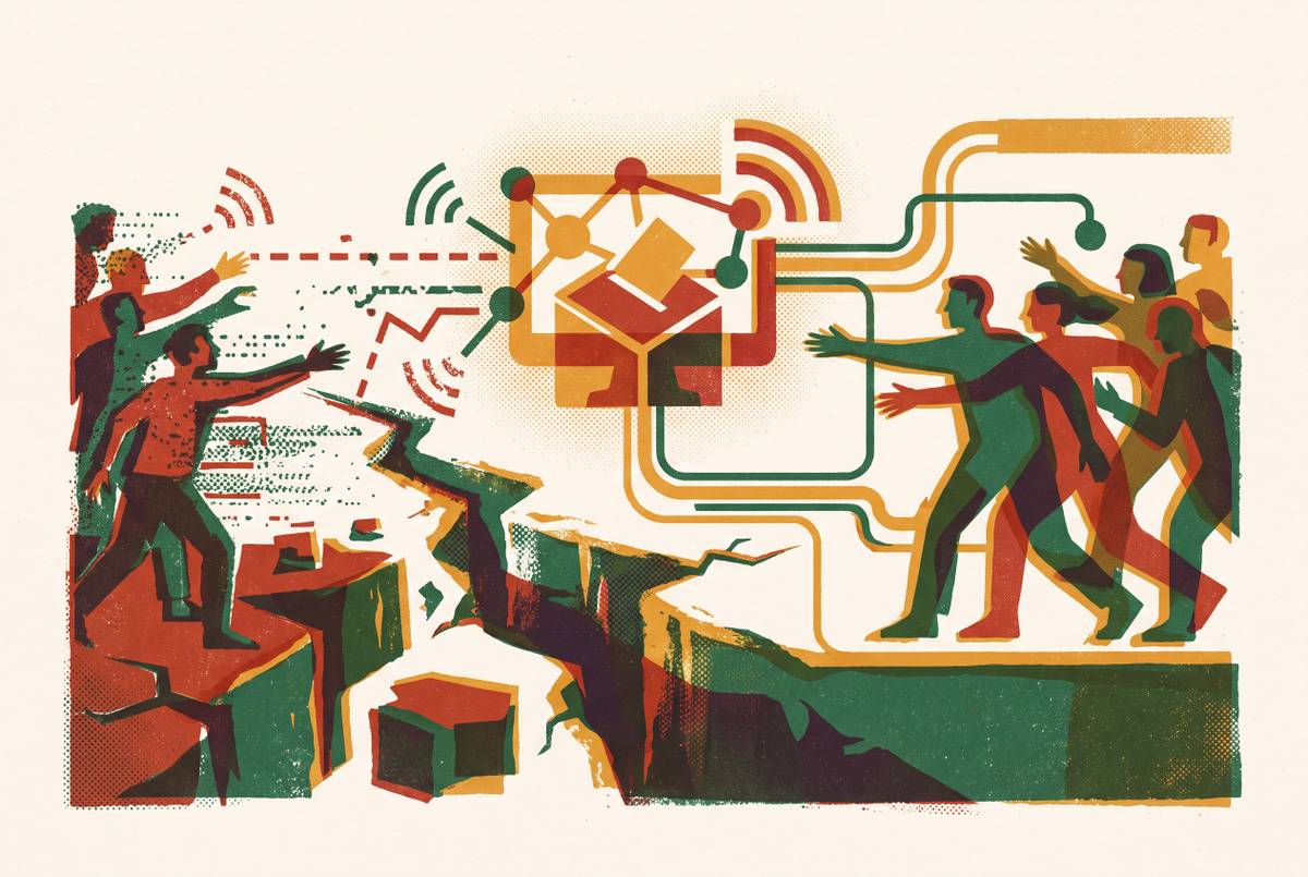 Cover illustration for “Digital Divide Effects on Online Civic Engagement Tools”