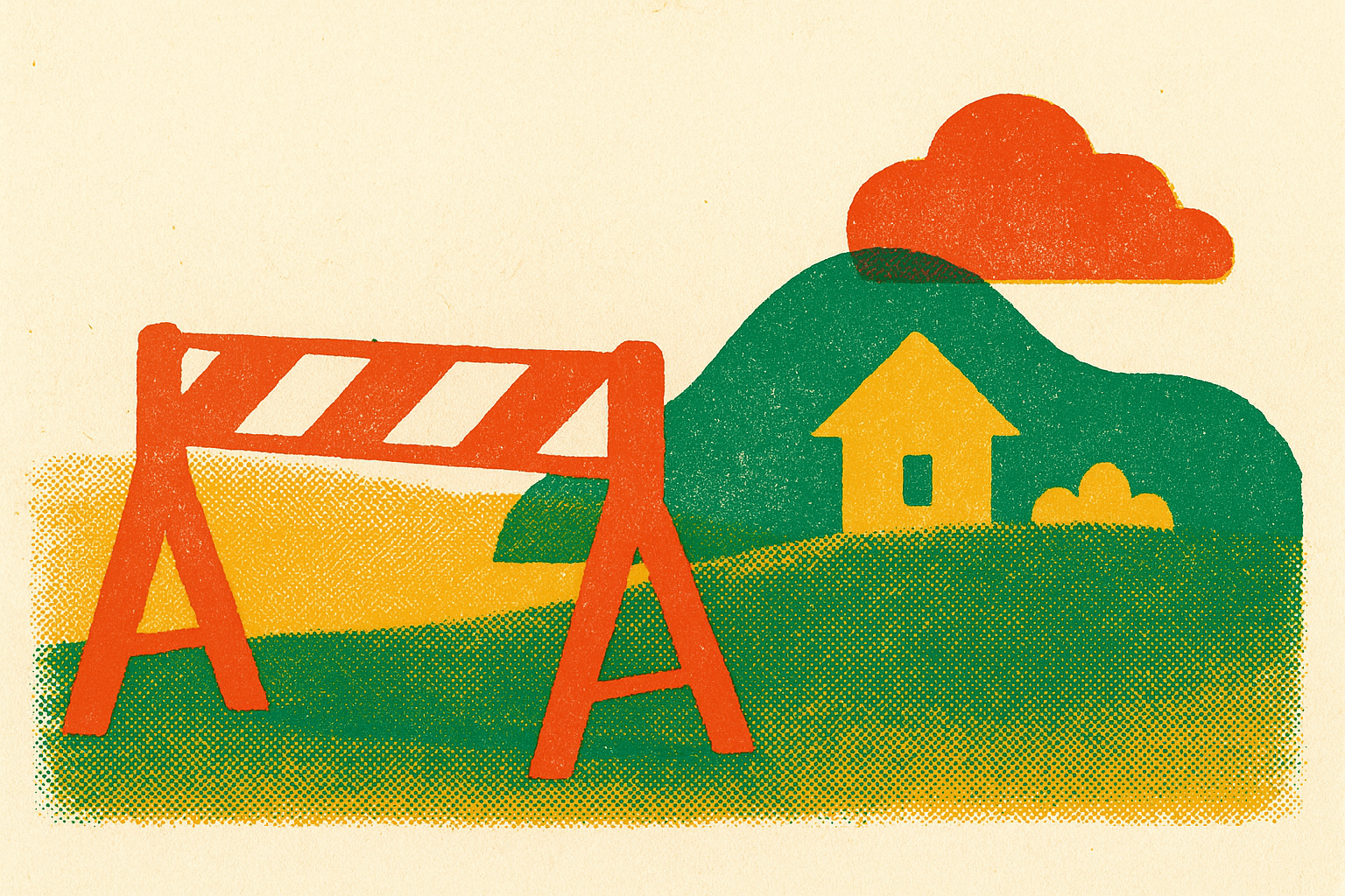Cover illustration for “Barriers to Civic Tech Adoption in Small and Rural Municipalities”