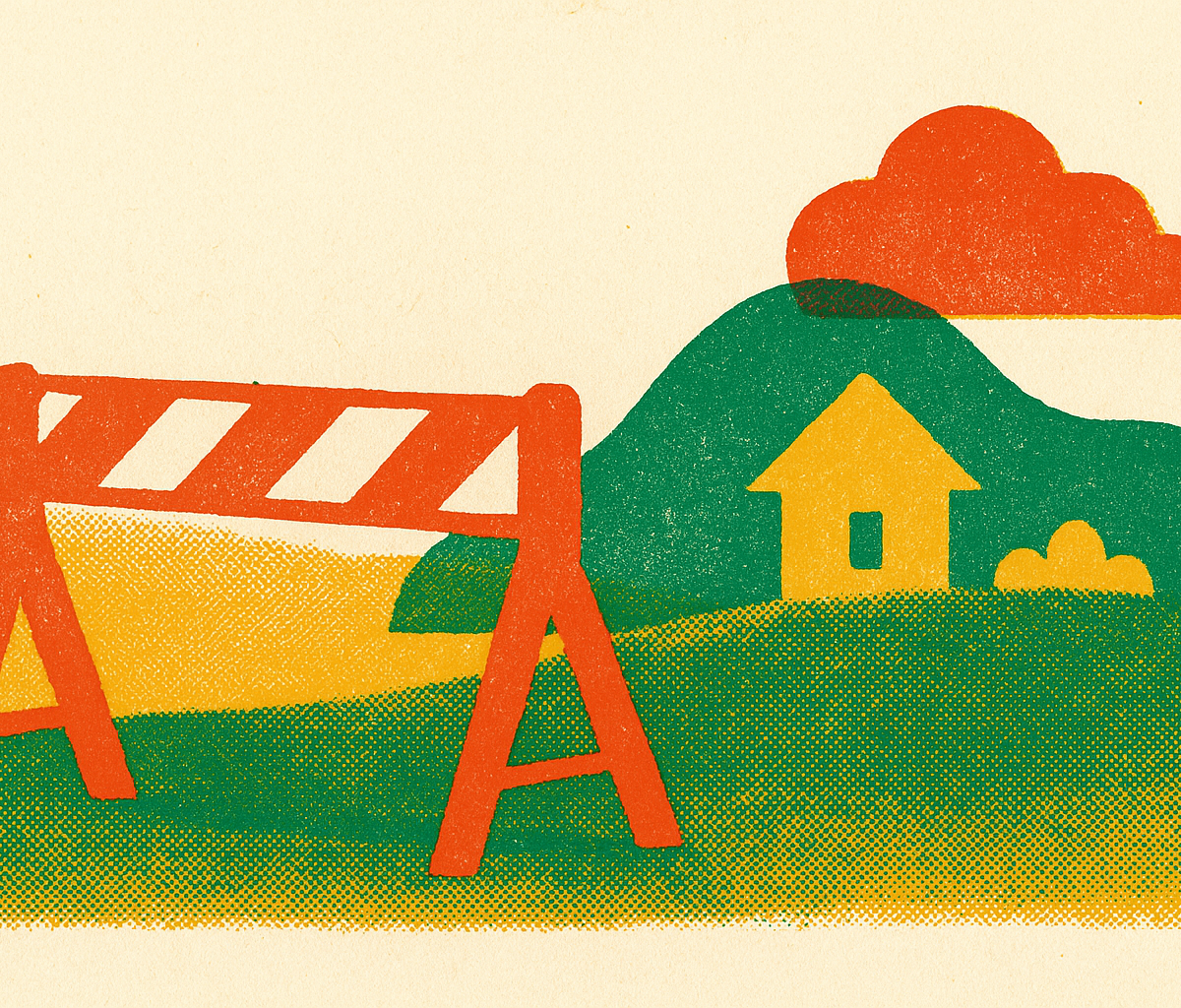 Cover illustration for “Barriers to Civic Tech Adoption in Small and Rural Municipalities”