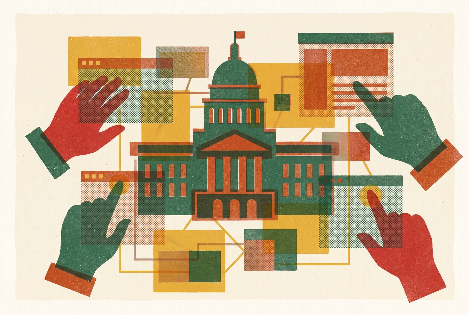 Cover illustration for “Open-Source Civic Tech Platforms Reshaping Local Government”