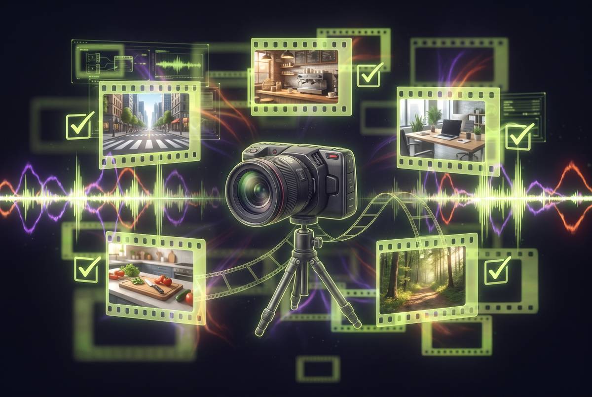 Cover illustration for “B-Roll Shooting Checklists for Common Locations”