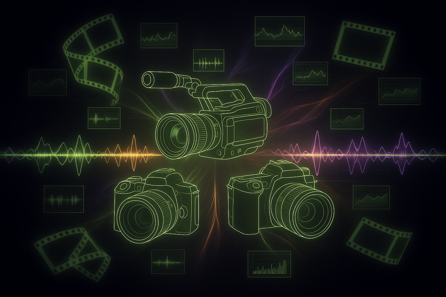 Cover illustration for “Multi-Camera Concert and Live Event Editing Conventions”