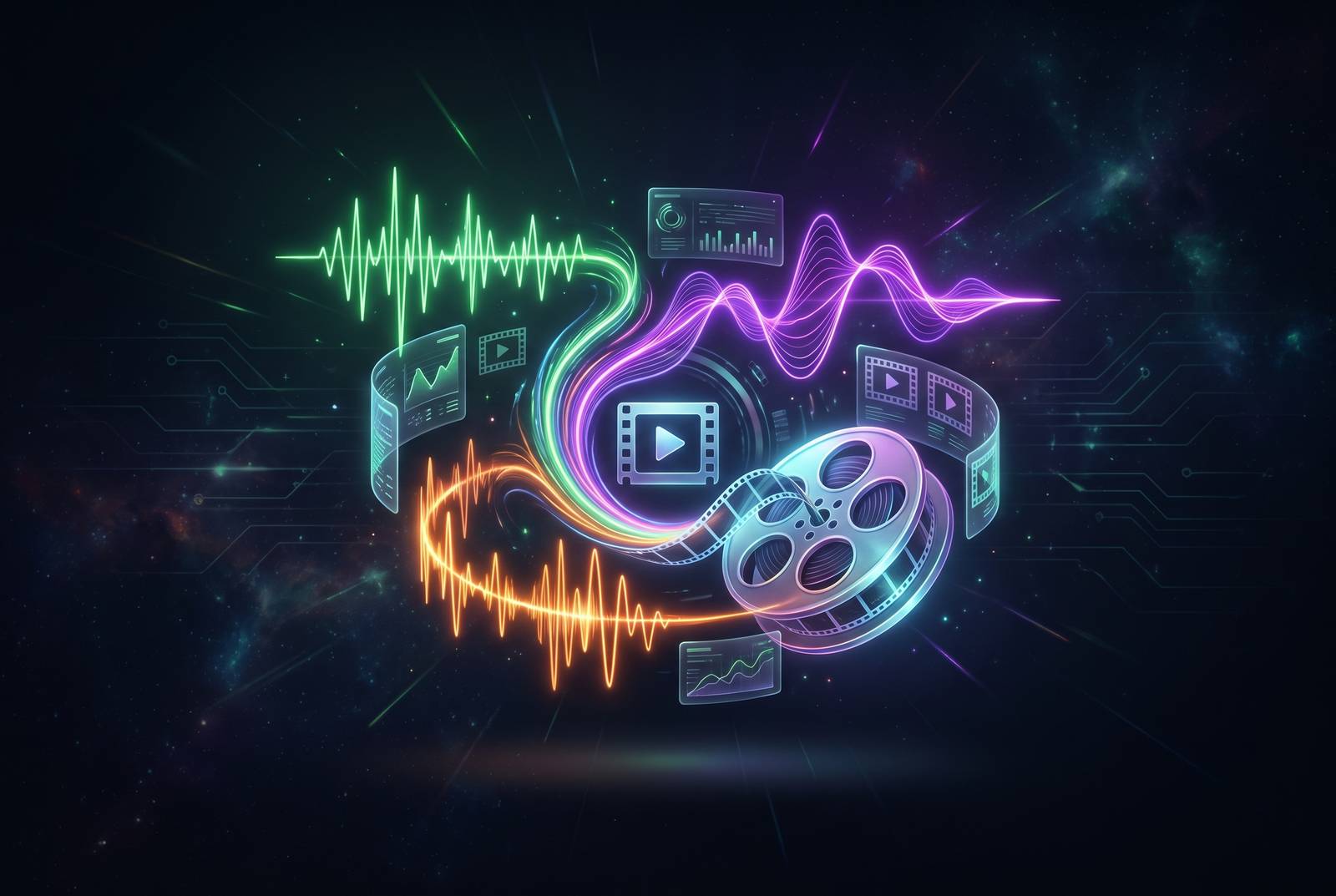 Cover illustration for “Mixing Dialogue, Music, and SFX Levels for Web Video”