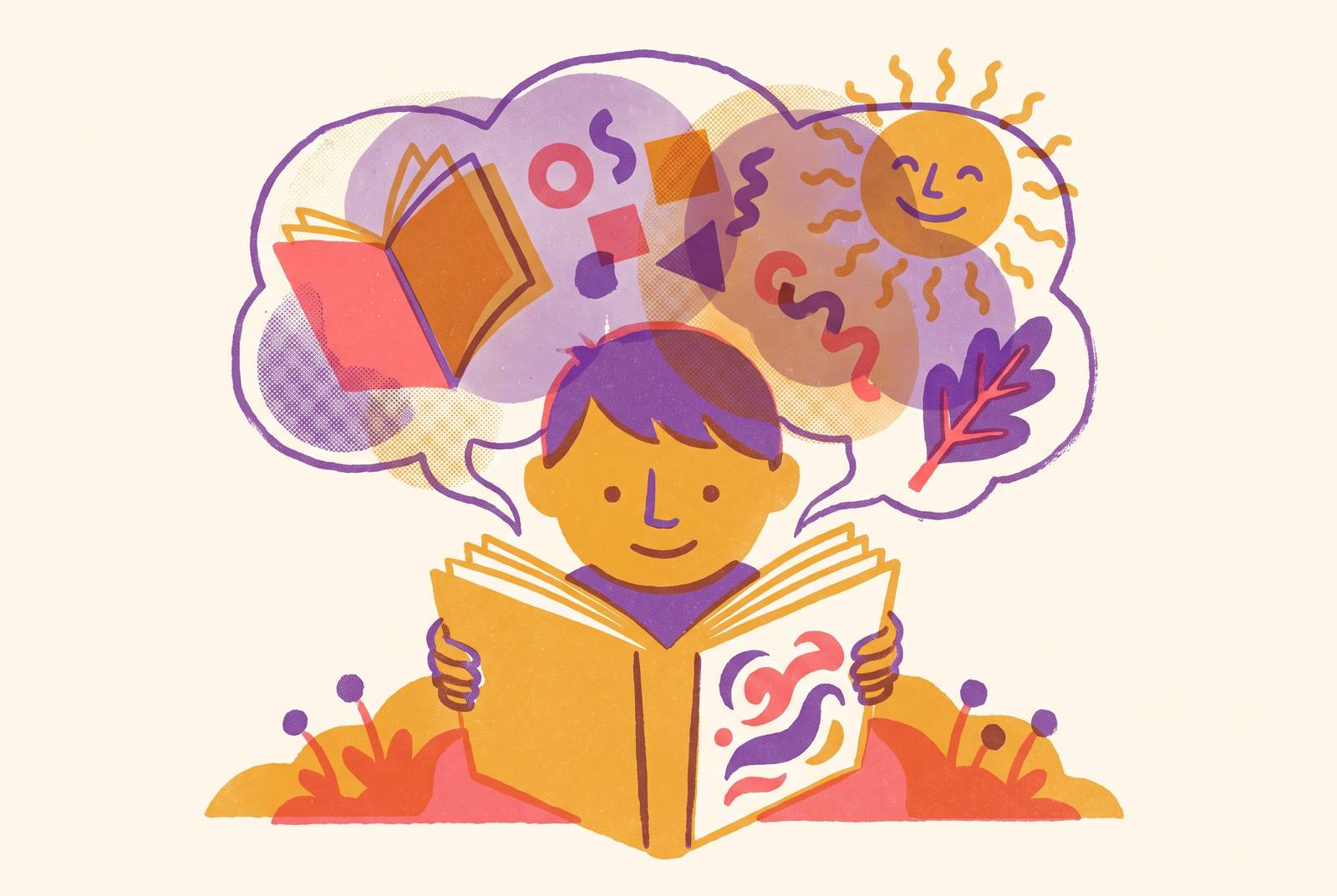 Cover illustration for “Reading Comprehension Strategies for Early Elementary Children”