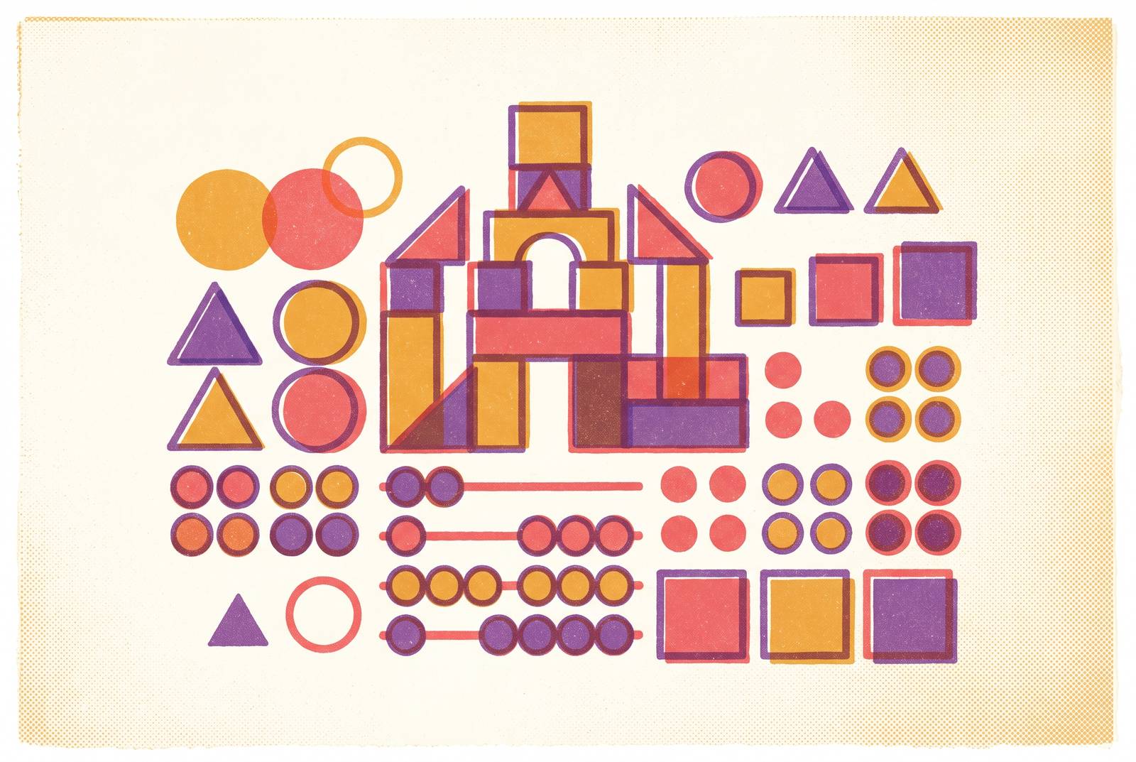 Cover illustration for “Numeracy Milestones for Children Ages 4 Through 8”