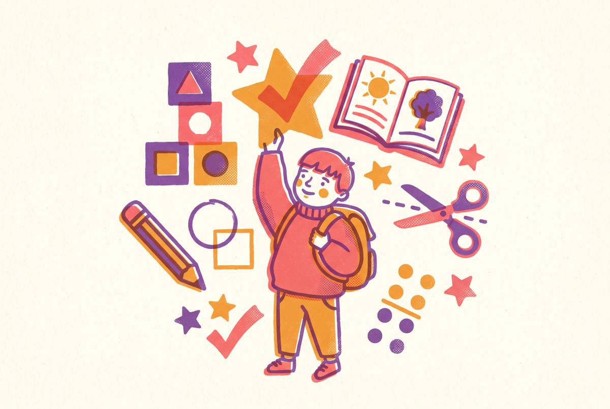 Cover illustration for “Kindergarten Readiness Skills Checklist for Ages 4 and 5”