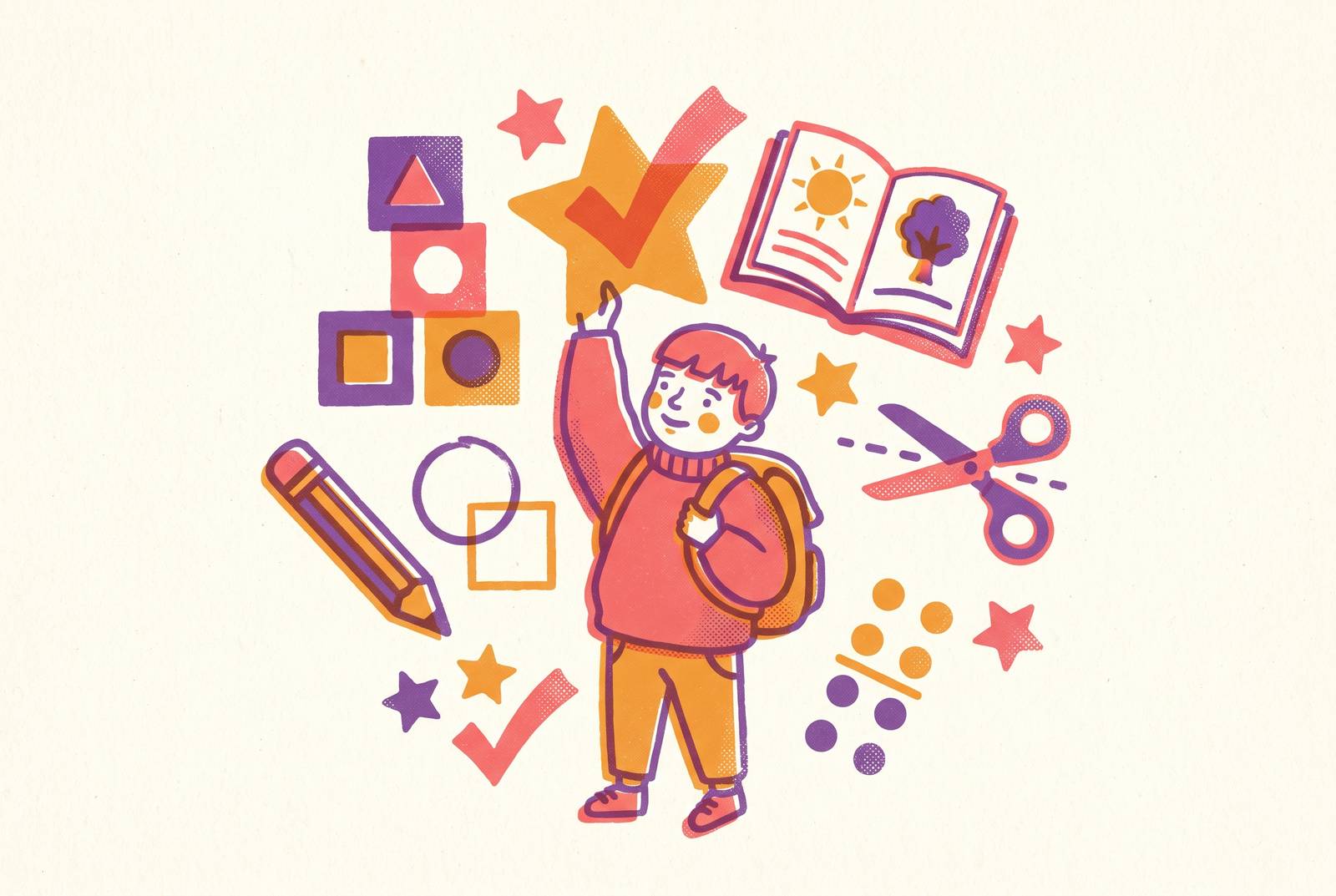 Cover illustration for “Kindergarten Readiness Skills Checklist for Ages 4 and 5”