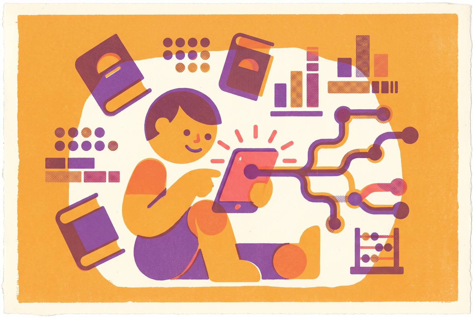 Cover illustration for “AI Reading and Math Apps With Adaptive Instruction for Early Learners”
