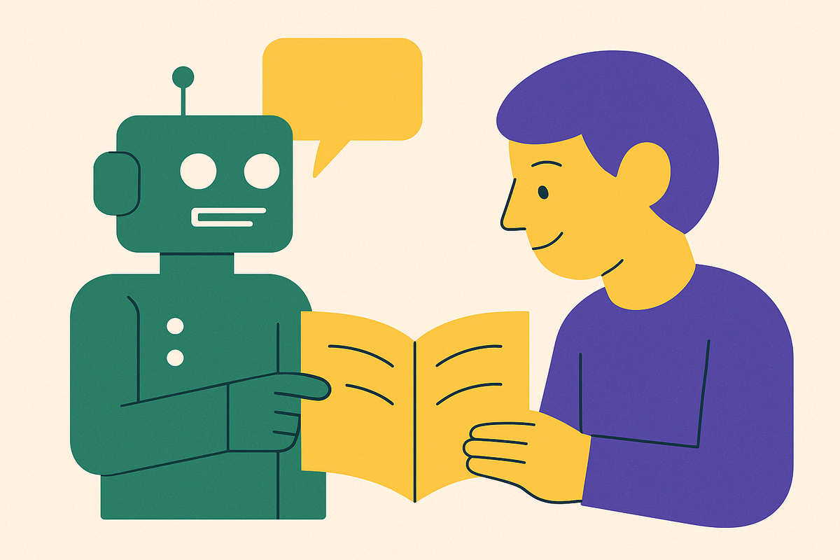 Cover illustration for “AI vs. Human Tutors for Early Reading Intervention”