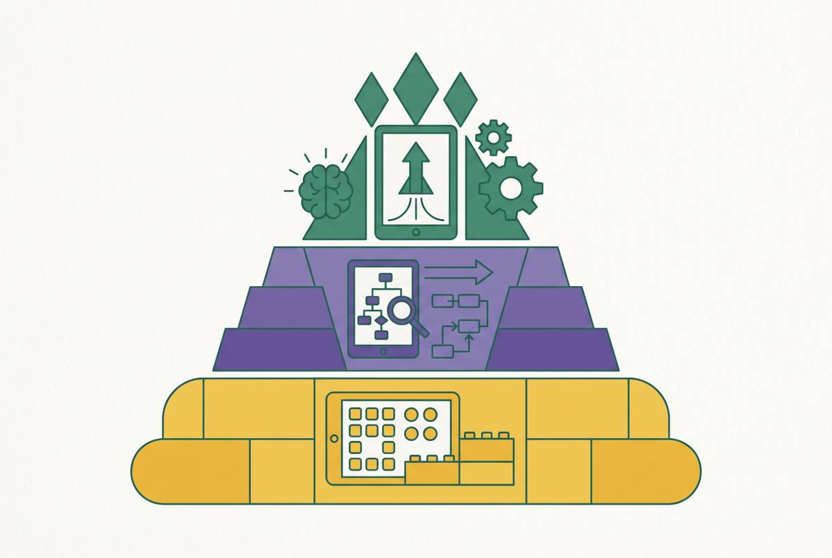 Cover illustration for “Learning Apps Aligned to Response to Intervention Tiers”