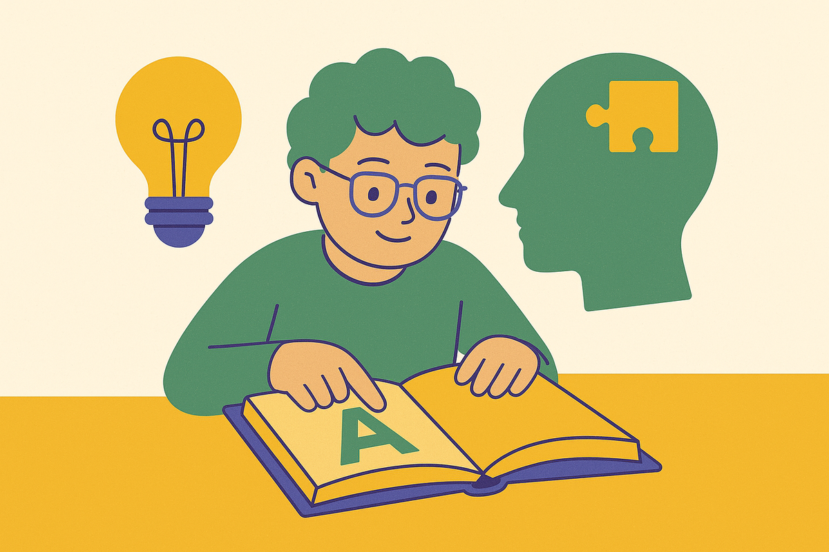 Cover illustration for “Twice-Exceptional Children and Early Literacy Instruction”