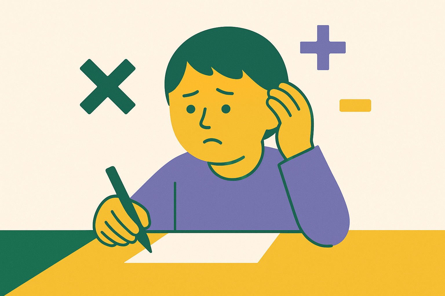 Cover illustration for “Dyscalculia Signs in Young Children”