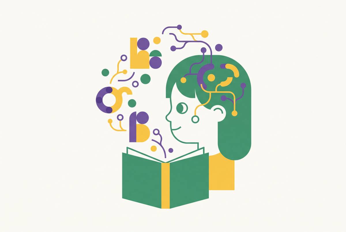 Cover illustration for “Autism Spectrum Disorder and Early Reading Development”