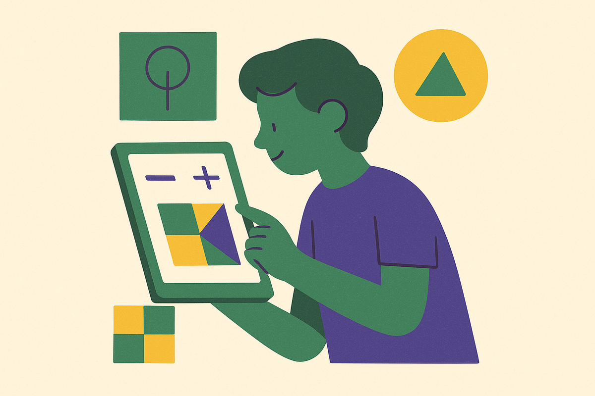 Cover illustration for “Math Apps That Build Number Sense in Early Grades”