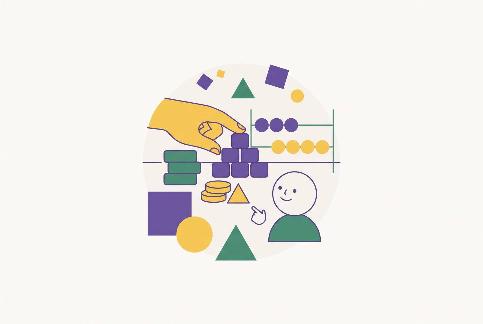 Cover illustration for “Math Apps That Build Number Sense in Early Grades”
