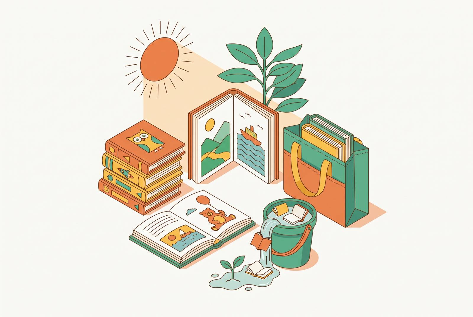Cover illustration for “Summer Reading Loss Prevention for Kindergarten Through Grade 2”