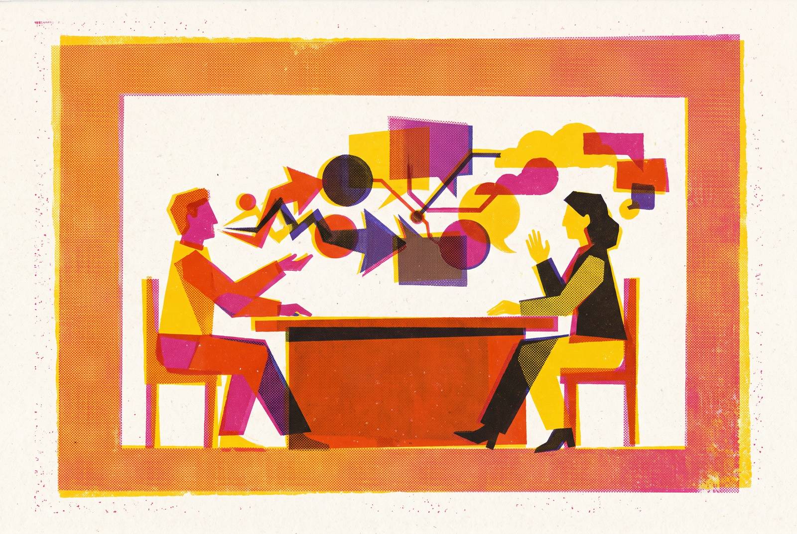 Cover illustration for “Settling a Disagreement With a Friend Using Structured Debate”
