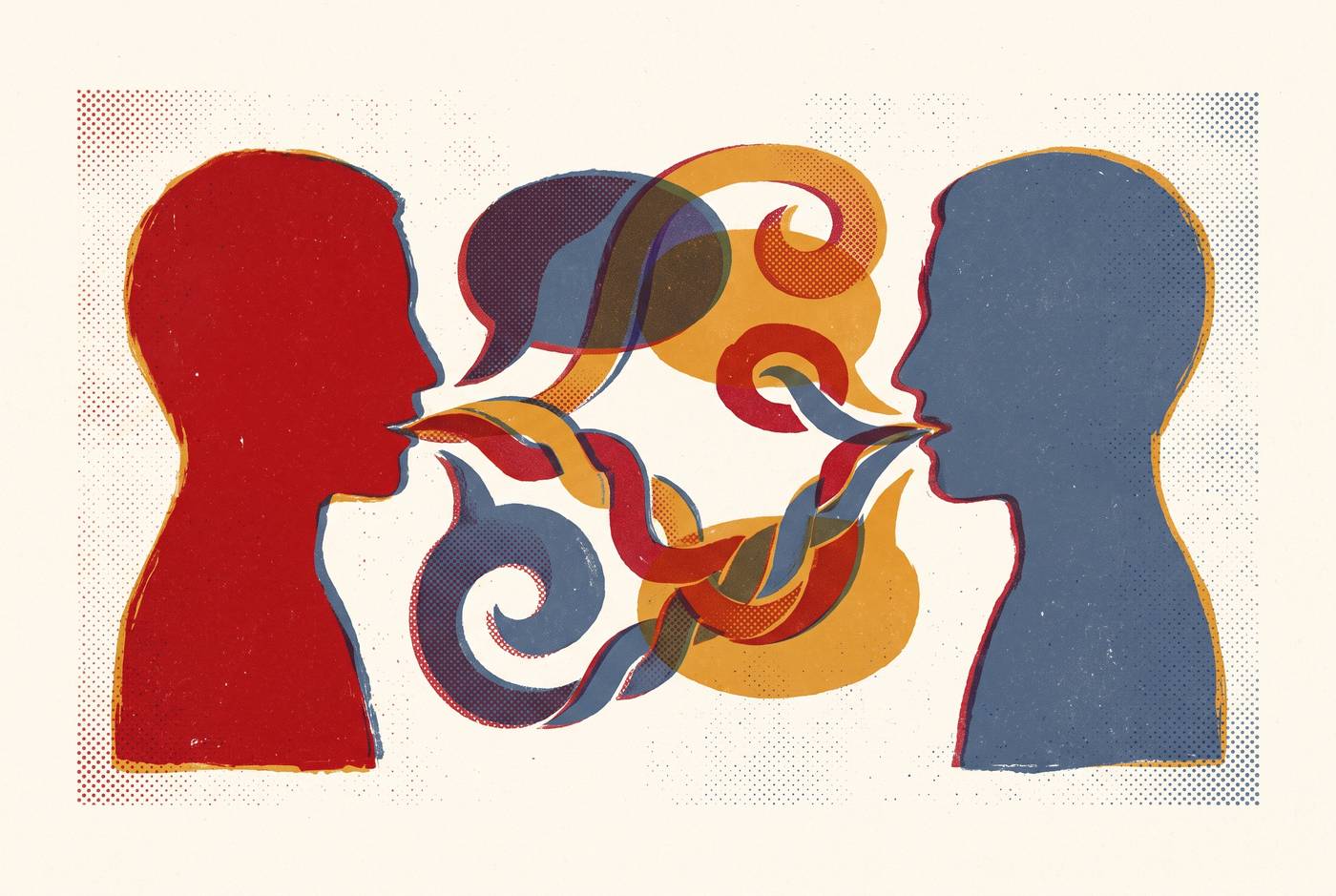 Cover illustration for “Code-Switching Mid-Debate in Indian English Contexts”