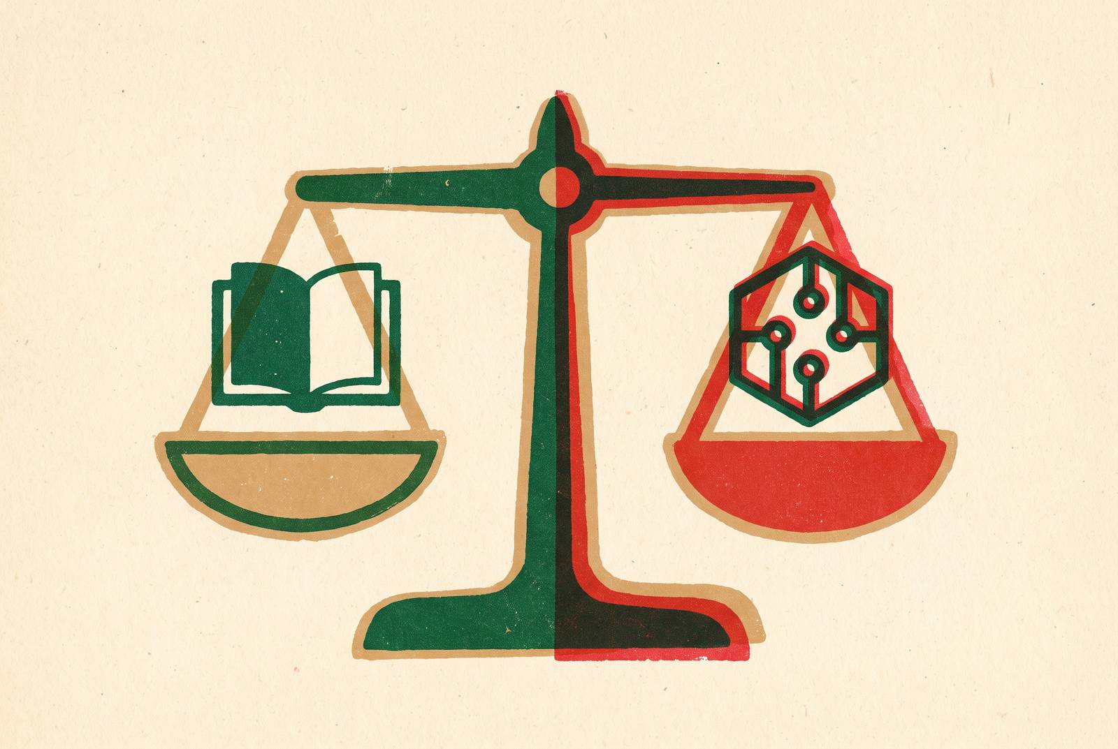 Cover illustration for “Human-AI Agreement Studies in Competitive Debate Judging”