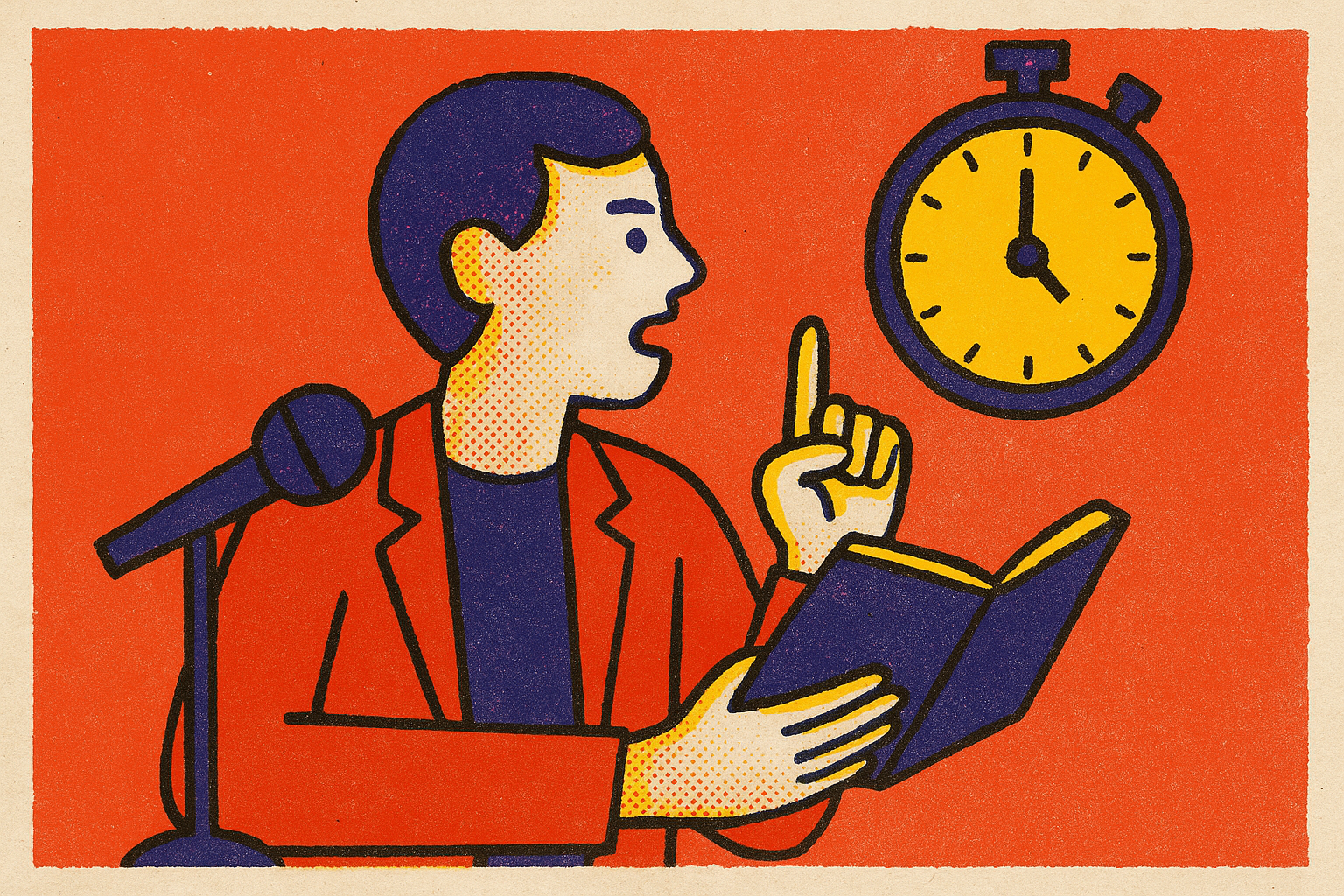 Cover illustration for “Building a Rebuttal in Under 30 Seconds During a Timed Speech Round”