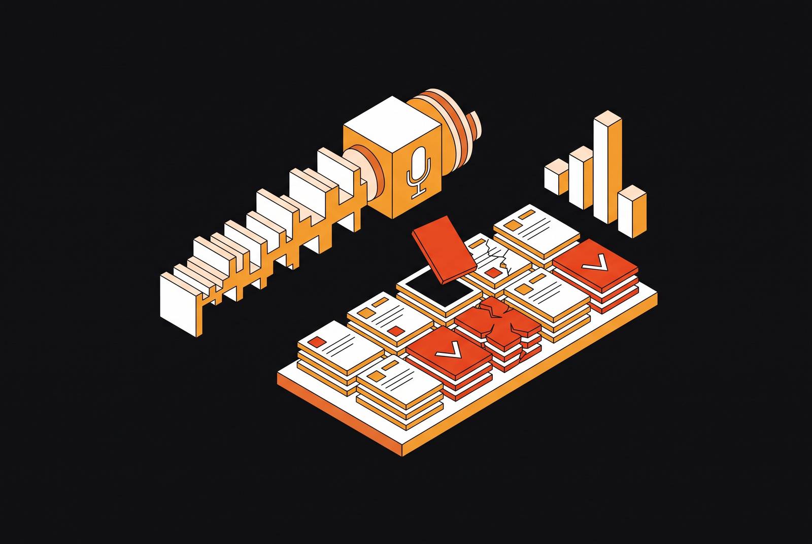 Cover illustration for “Hallucination Rates in Voice AI Evidence Citations”