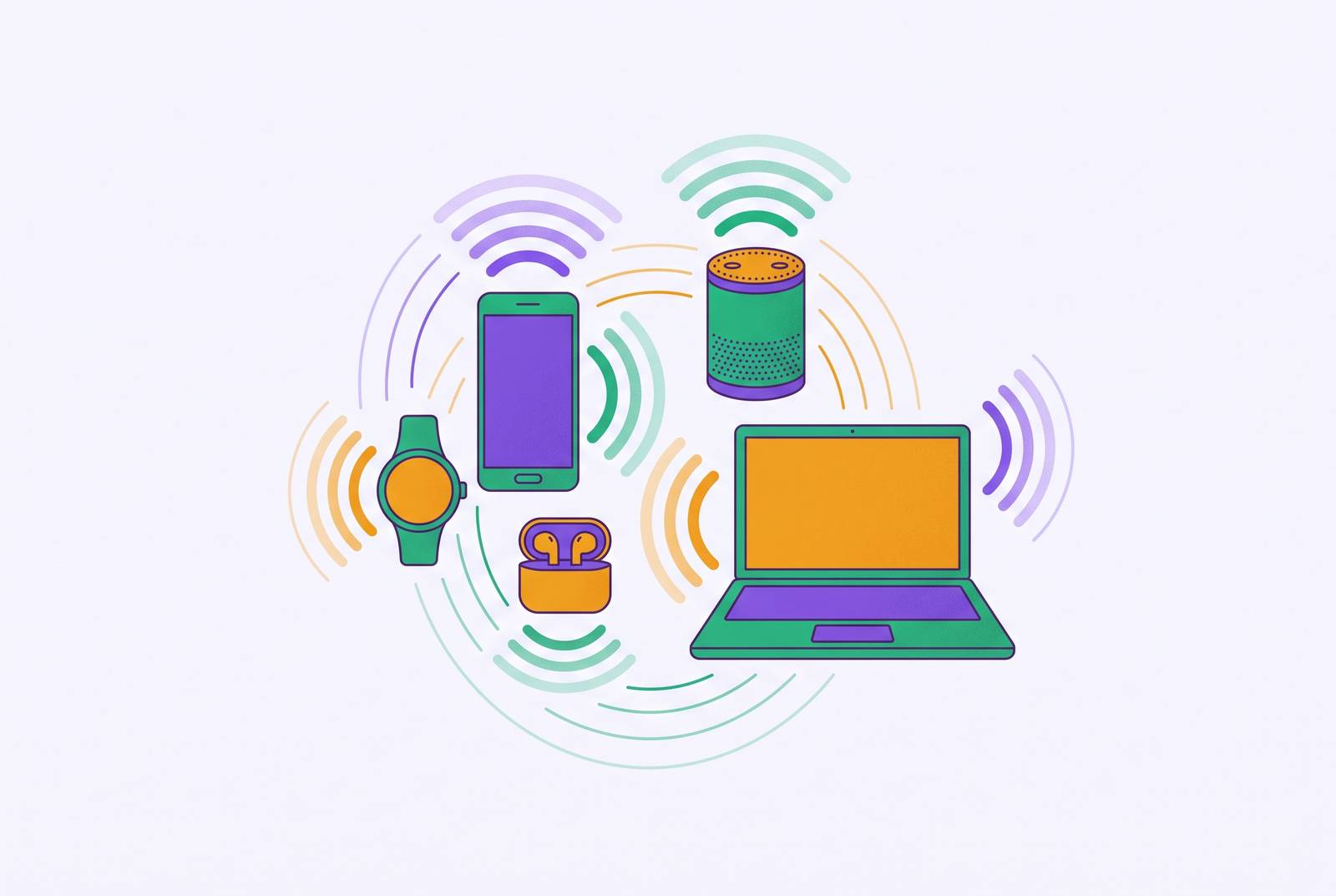 Cover illustration for “Ambient AI in Apple and Google Ecosystem Devices”