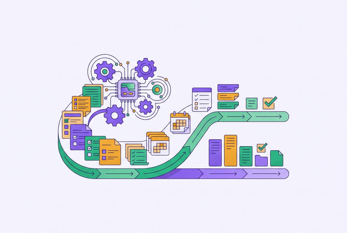Cover illustration for “Automating Repetitive Personal Admin With AI”